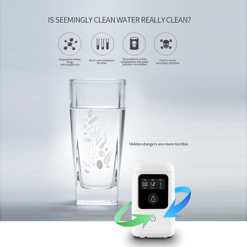 3 In 1 Digital LCD High Accuracy TOC COD TDS Water Purity Tester Meter Household Travel 28TC