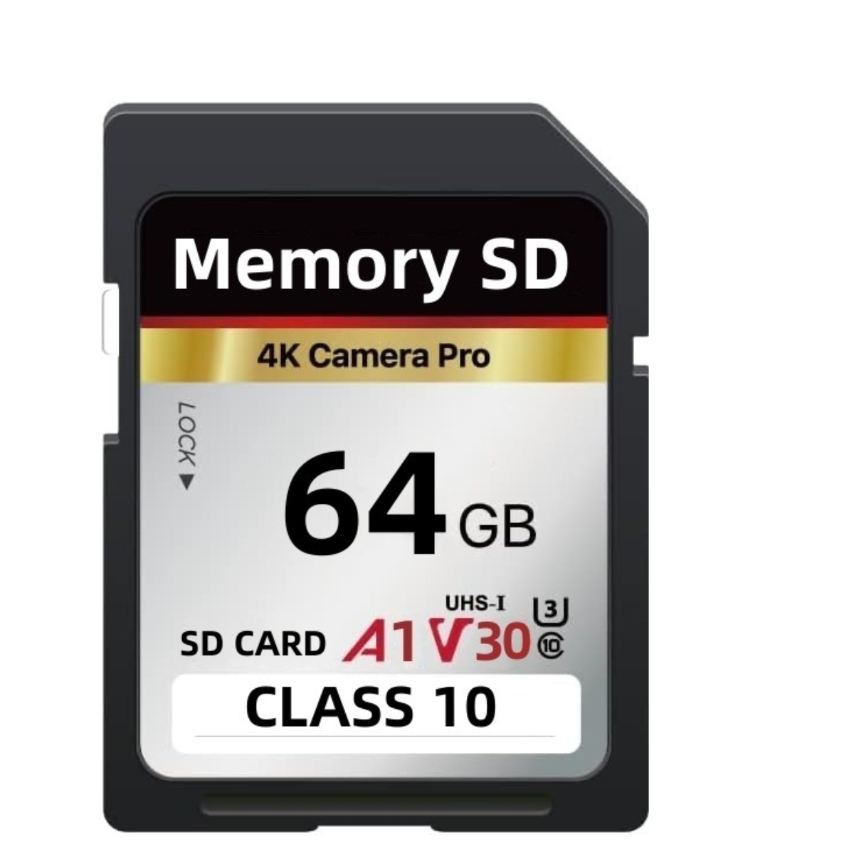 Memory Card U3 High Speed 128GB 64GB 32GB Memory Card Classe 10 3D 4K V30 Video High Speed: 64GB