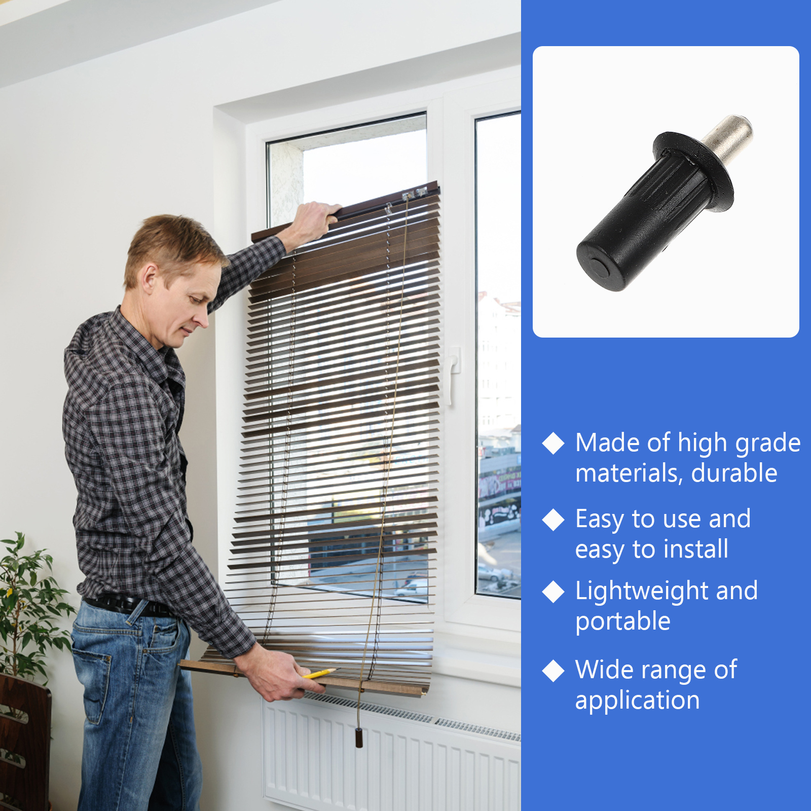 30pcs Shutter Repair Pin Repair Plantation Shutters Bolt Iron Shutter Repair Pin