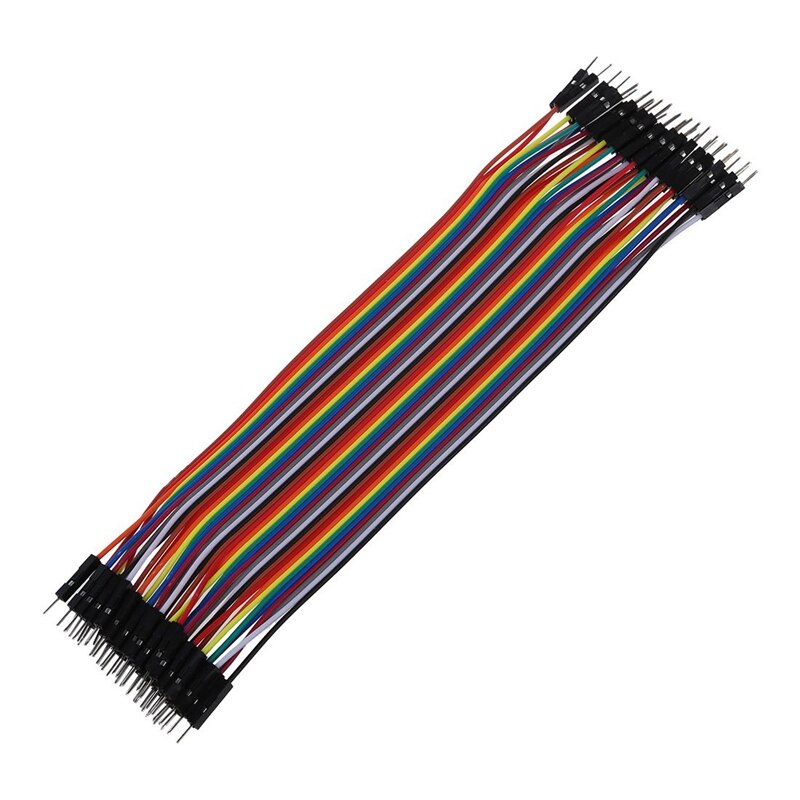 80 Stuk Set: 40 Pcs 1 Pin Man-vrouw Jumper Kabel 20 Cm Lange + 40 Pcs 20 Cm 2.54Mm Mannelijke naar Male Breadboard Jumper Wire Kabel