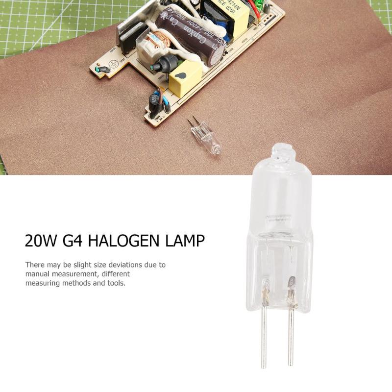 20W G4 lampe halogène 12V blanc 360 faisceau JC cl... Grandado