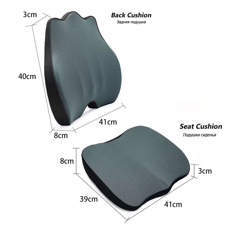 Purenlatex memory foam hovedpude sæde rygpude beskytter nakke cervikal halebenet pude til iskias og rygsmerter