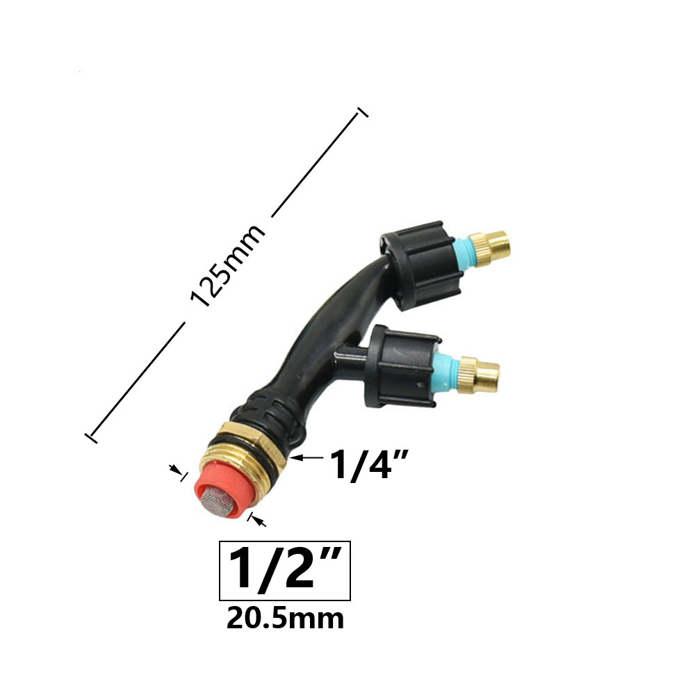 Agricultural Copper Atomizing Sprayer Nozzle Single/Double/Three Nozzle Head Garden Lawn Irrigation Pesticide Spraying Sprinkler: Yellow