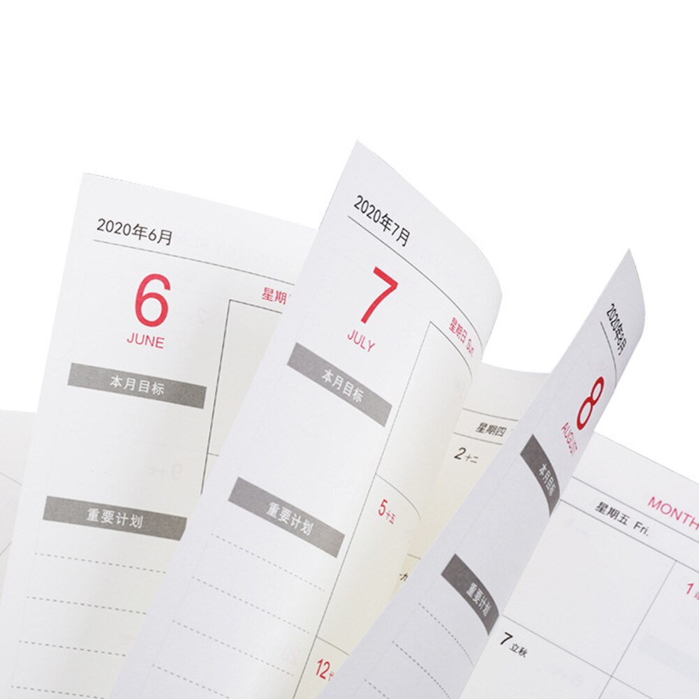 Notebook Planner Agenda Journal A5 Meeting Book School Stationery Monthly Plan Supplies Student Supplies