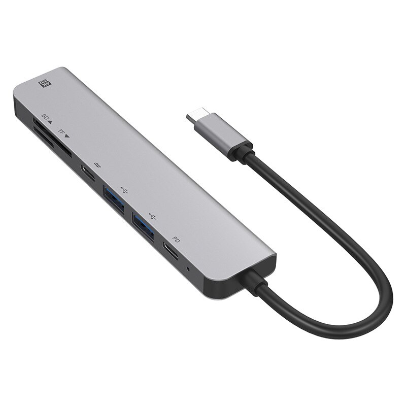HUB USB type-c vers USB 7 en 1 pour MacBook Pro M1 4K HDMI HUB PD Charge rapide pour ordinateur portable: Default Title
