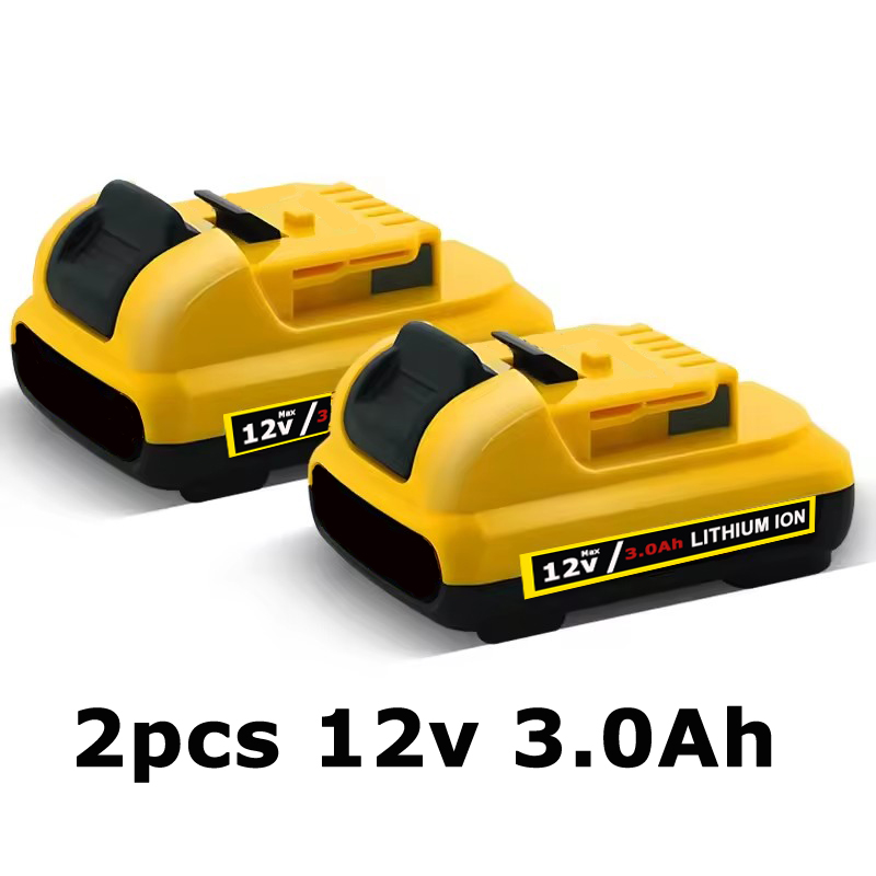 10.8V 12V 3.0Ah Max Lithium Ion Battery for DeWalt DCB120 DCB123 DCB122 DCB127 DCB124 DCB121 Replacement Rechargeable Batteries: PURPLE