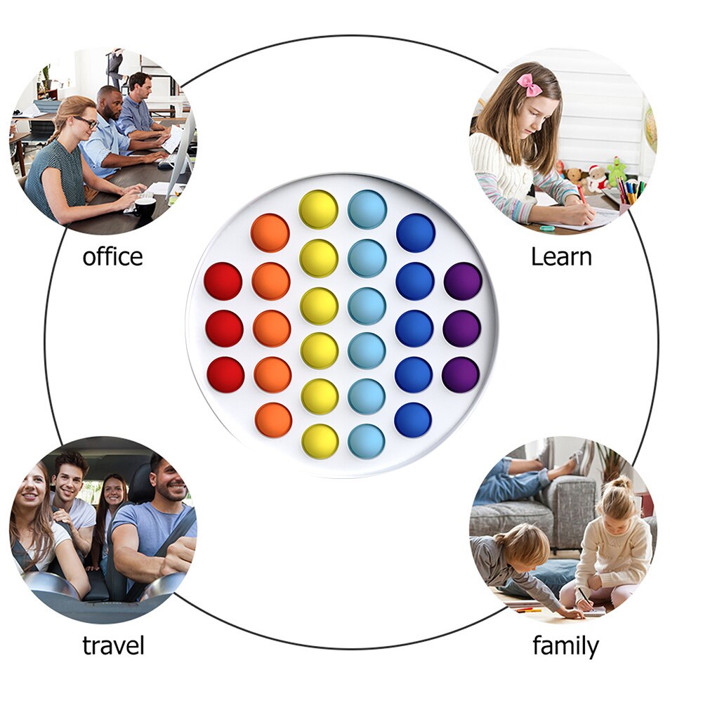 Pop it – bulle sensorielle Anti-Stress pour enfant et adulte, jouet de décompression, Fidget It, Camouflage, 2 pièces