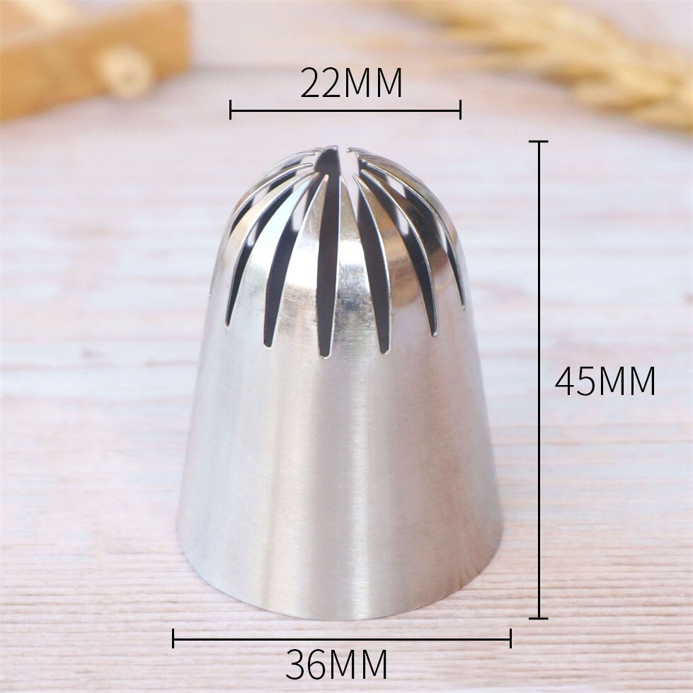 #901 902 Cake Decorating Pastry Piping Nozzle Icing Tips 14 teeth Bakeware Kitchen Cookies Tools Stainless Steel: 901