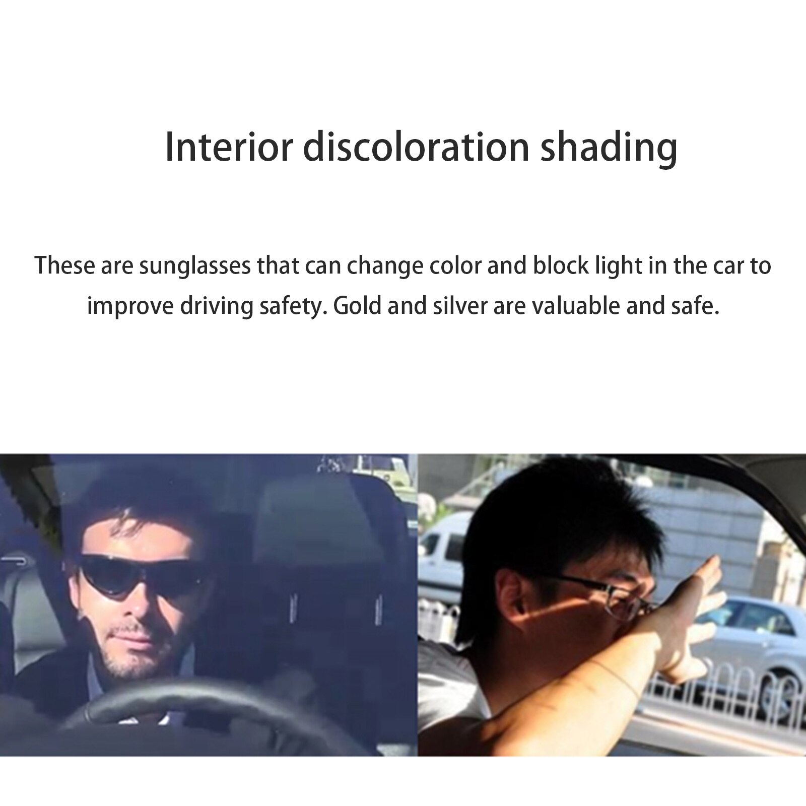 0.1 Second photochromic Polarized Sunglasses Men Discoloration Eyewear Anti Glare UV400 Sun Glasses Driving Goggles