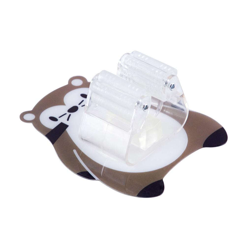 Wall Mounted Mop Holder Broom Gripper Umbrella Hanger Hook Brush Holder Rack Shelf Bathroom Organizer Rack: raccoon