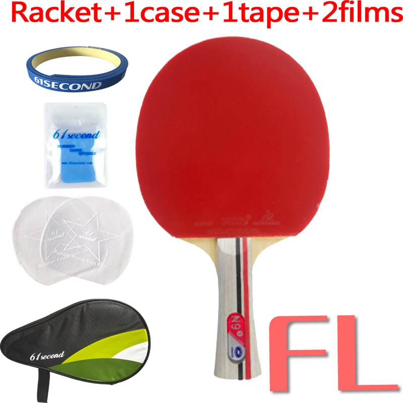 Raquette combinée de ping-pong Pro Yinhe N9s avec 2 pièces Palio CJ8000 BIOTECH H42-44 en caoutchouc: FL with HM case