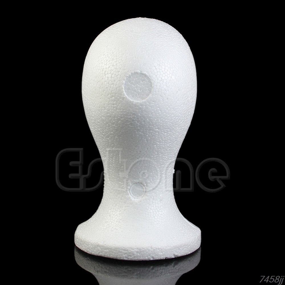 Tête de Mannequin en mousse de polystyrène pour femmes, modèle pour perruque, chapeau, lunettes, affichage, directe