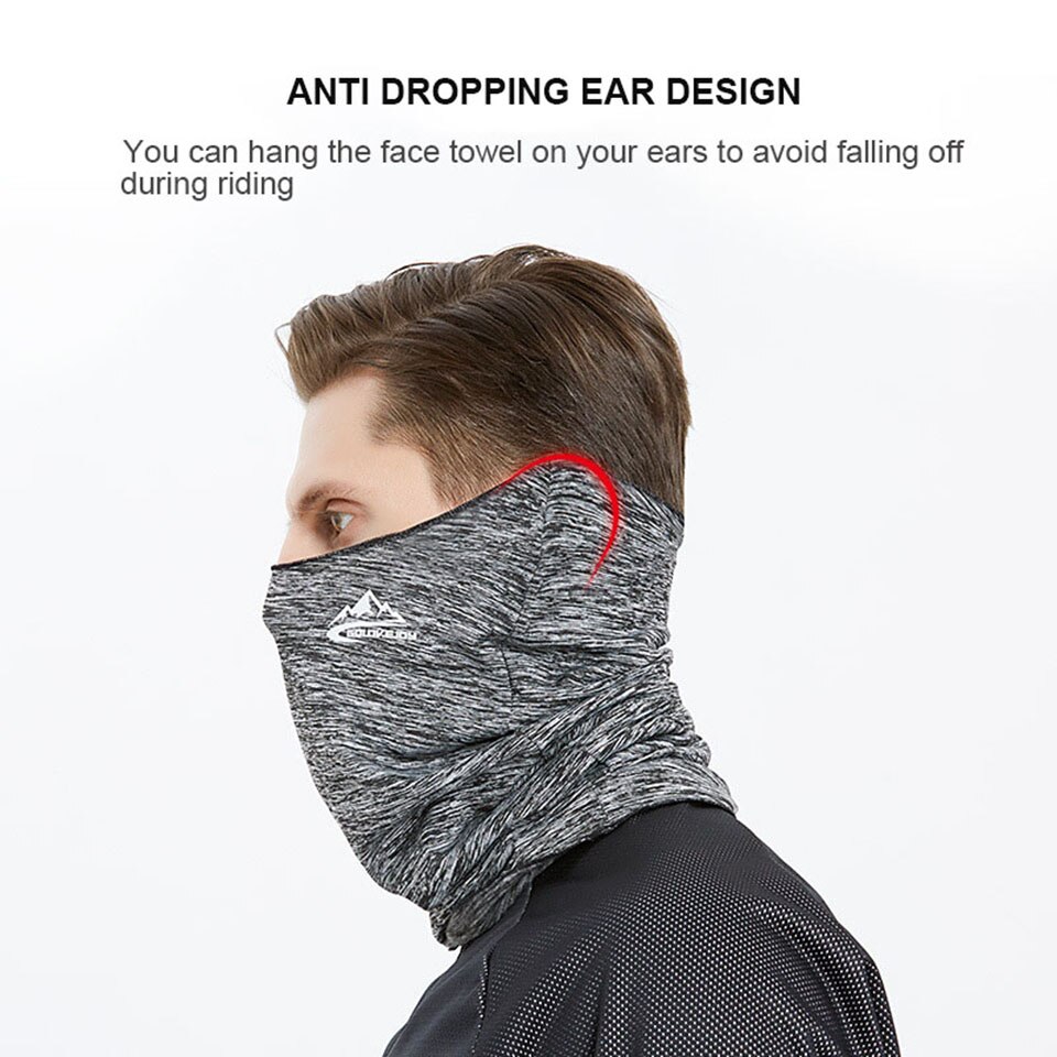 Varm vinter svart bandana huvud täcka hals huvudband cykling fiske balaclava mask halsduk multifunktionella utomhus huvudbonader