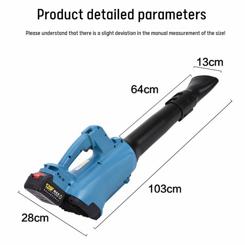 28000Rpm Handheld Electric Blower Garden Leaf Stone Collector Air Blower Garden Power Tool Cordless Blowing Blower Dust Removal