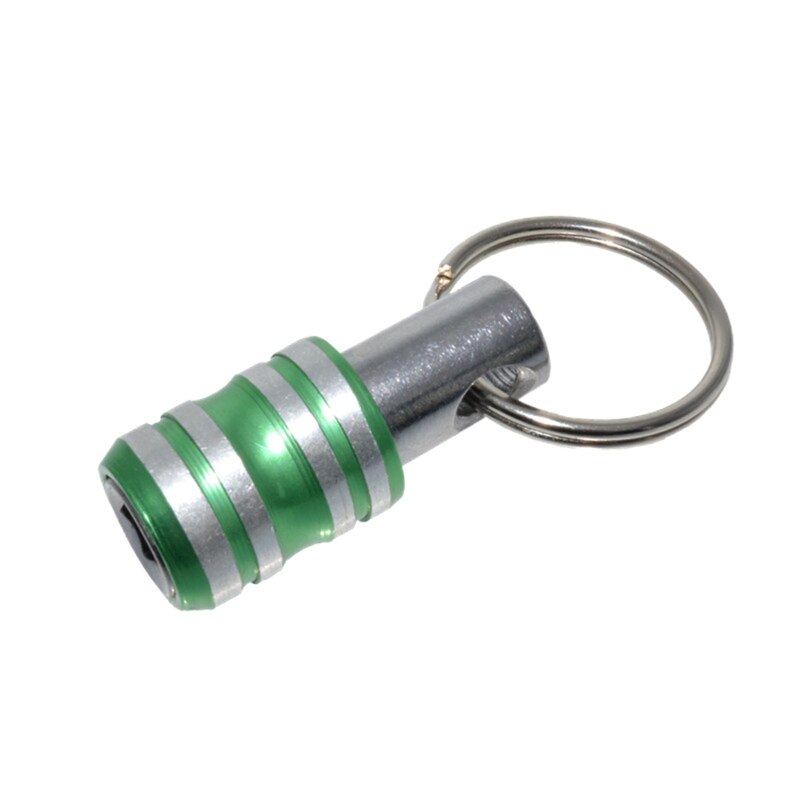 1/4 tum sexkantskruvmejselbitshållare förlängningsstång borrskruvadapter snabbkoppling nyckelring enkel byte: Grön