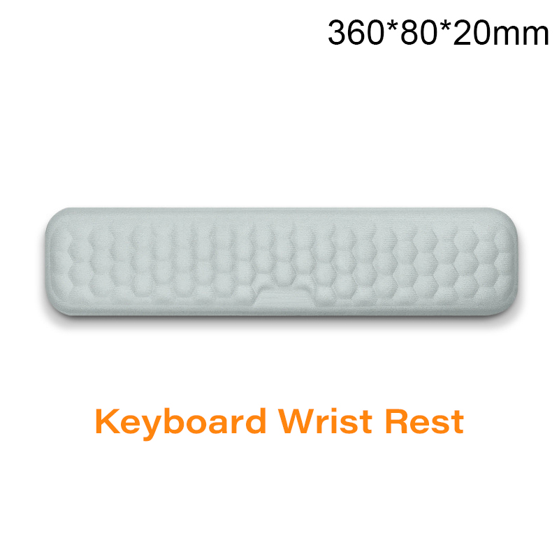 Reposamuñecas para teclado de oficina, almohadilla de ratón de espuma viscoelástica, soporte de muñeca, reposabrazos ergonómico para portátil, accesorios de ordenador de oficina: orange