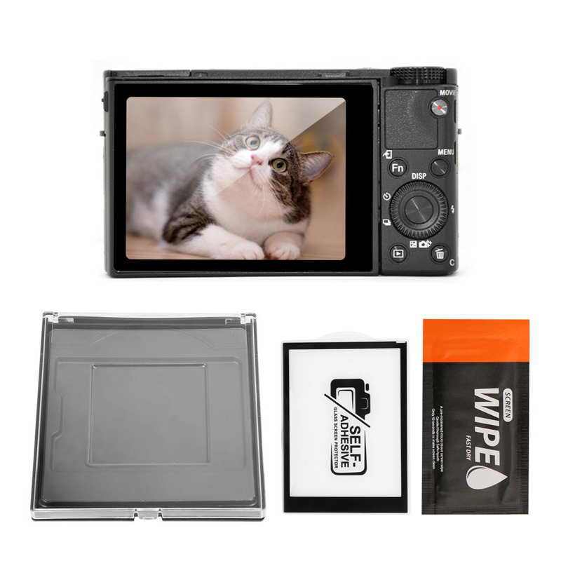 Tempered Glass Screen Protector for SONY RX100/RX10/RX1 Cameras - Clear LCD Display Film