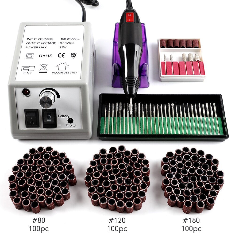 Coscelia elektrische nagelboortjes manicureset frees voor nagelvijlen manicurefrees nail art-gereedschappen alles voor manicure: Set c