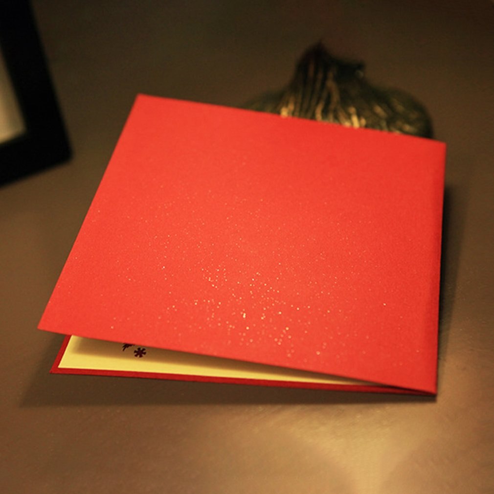 Greeting Christmas Cards 3D Pop Up Origami Stereoscopic Christmas Tree Greeting Card Blessing Card Perfect