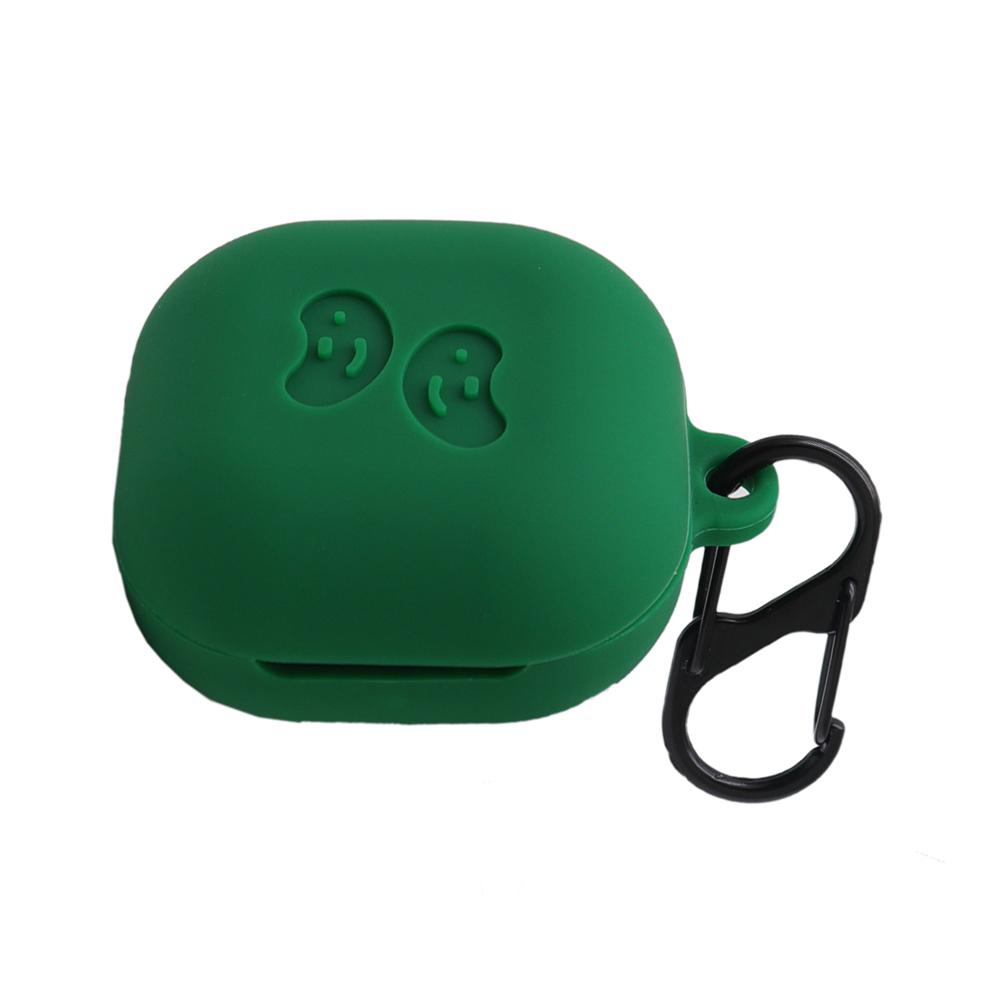 Siliconen hoesje voor galaxy buds live koptelefoonhoesje bluetooth koptelefoonhoesje headset beschermhoesje met haakje: Groente