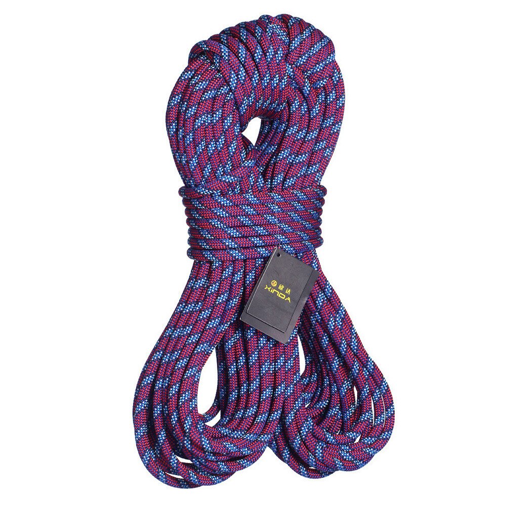 Climbing rope 10m/15m outdoor emergency rope wear-resistant 9.8mm diameter high-strength climbing accessories tool