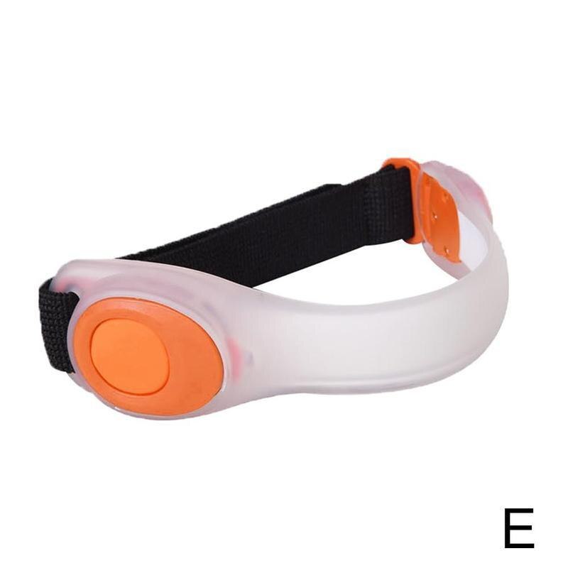Nacht fietsen hardlopen led licht armband 8 kleuren reflecterende veiligheidsband sportband waarschuwingsarm outdoor veiligheidsband reflecterend  b2 n 8: Oranje