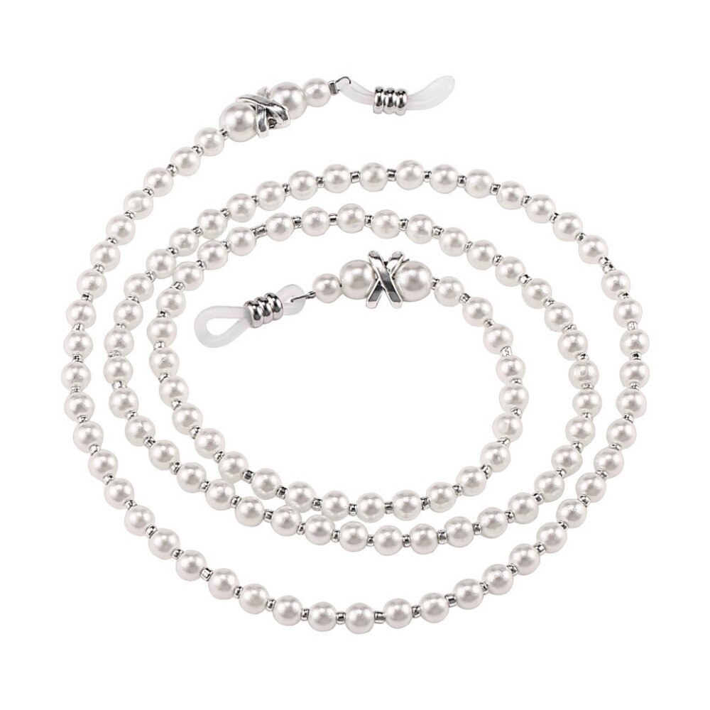 Chic Leesbril Ketting Voor Vrouwen Metalen Zonnebril Snoeren Casual Parel Kralen Glazen Ketting Voor Bril Vrouwen