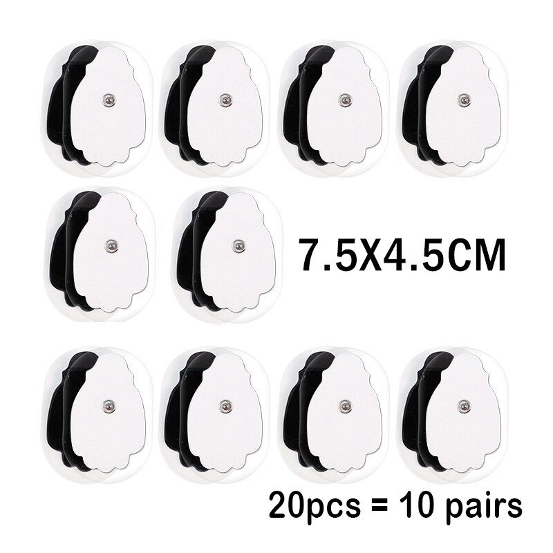 Electrodos Tens para mioestimulador, máquina de terapia de fisioterapia, almohadillas, masajeador adelgazante, Gel adhesivo, almohadilla de salud Tens, 10/20 piezas