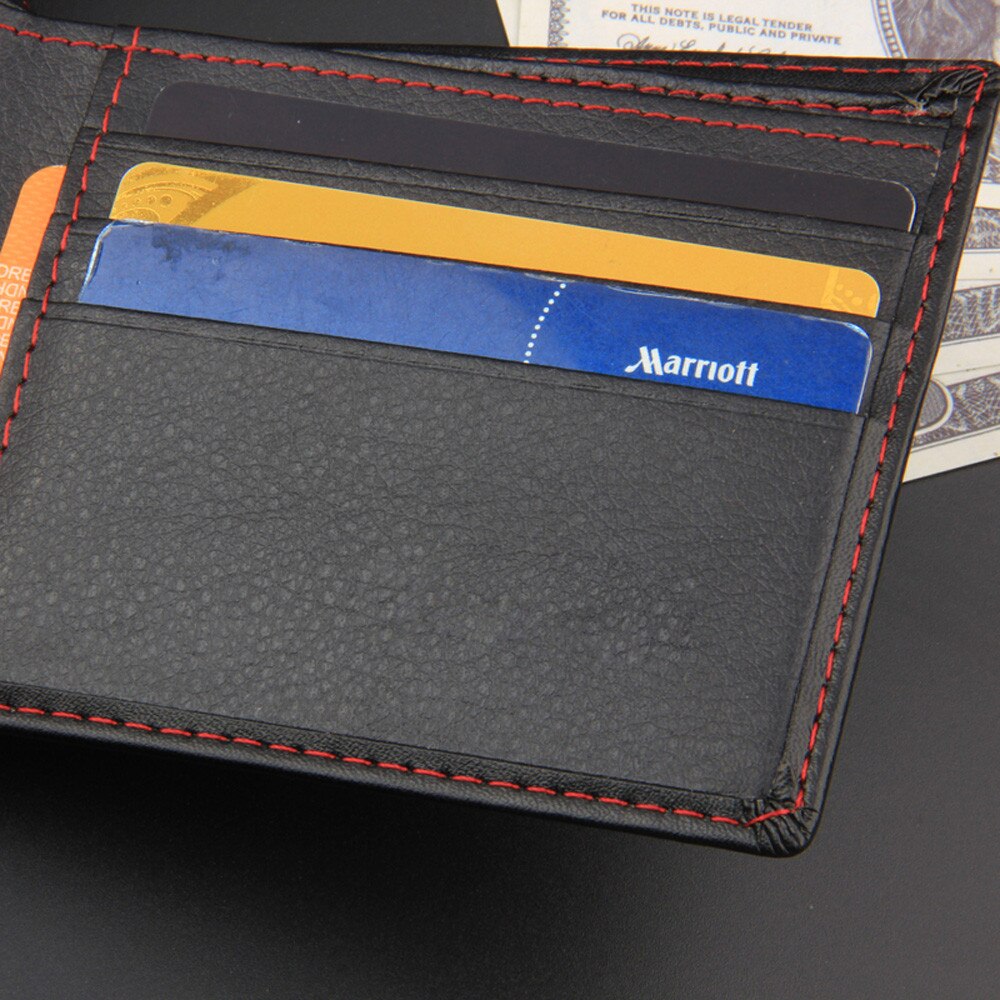 Man wallet Men wallet Bifold Business Leather Wallet ID Credit Card Holder Purse Pockets Wallet male Billetera