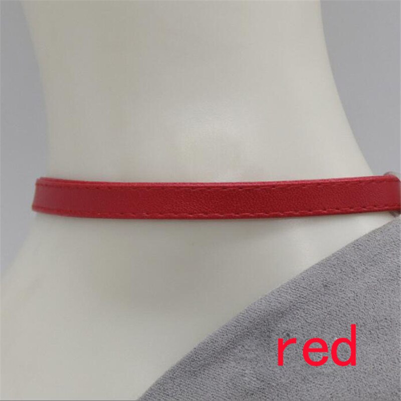 1 paio di lacci regolabili alla moda per tacchi alti cintura per scarpe caviglia che tiene le donne allentate fascio antiscivolo lacci cinturini cinturino: Rosso