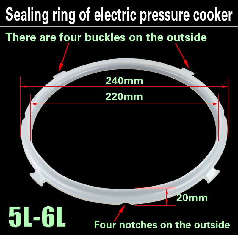 electric pressure cooker sealing ring 5L6L rice cooker apron accessories 24cm silicone gasket Authentic