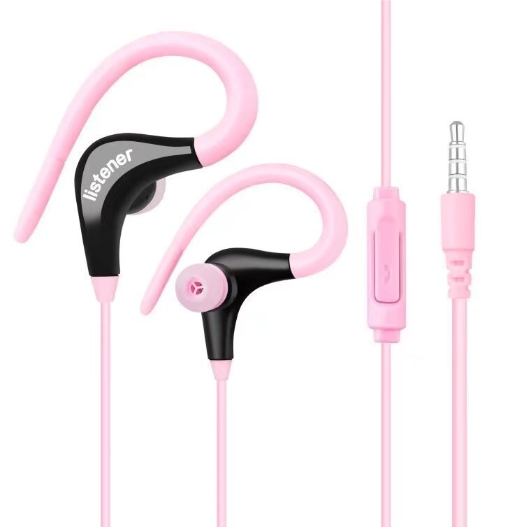 Senza fili Auricolare Bluetooth 4.1 Stereo Binaurale Regalo Impermeabile e Sudore a prova di Sport del Trasduttore Auricolare Del Telefono Mobile Universale Gancio per L'orecchio: C448-pink