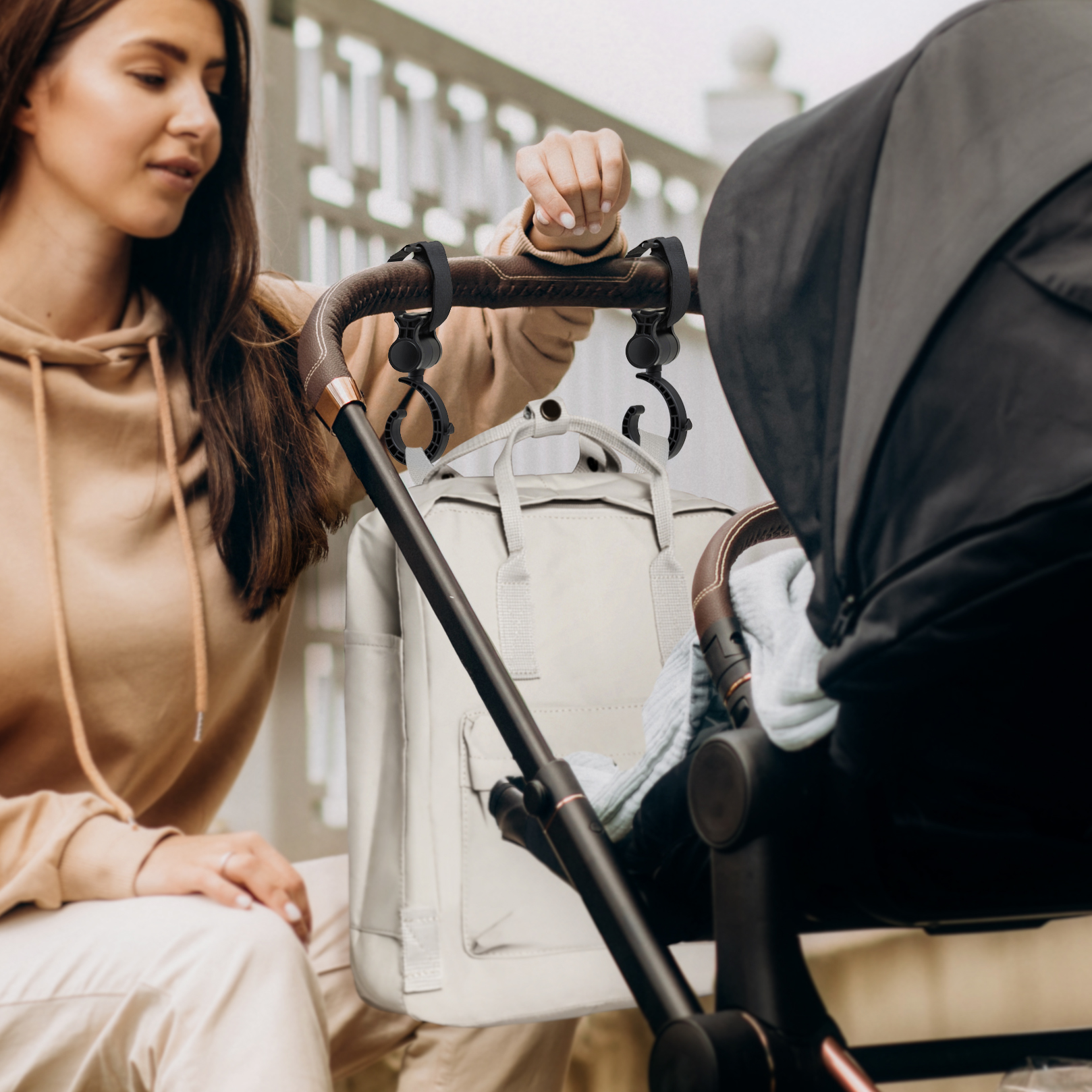 Baby cart crochet poussette storage trolley organizer Stroller hook for cart carriage bags hanger accessories outdoor