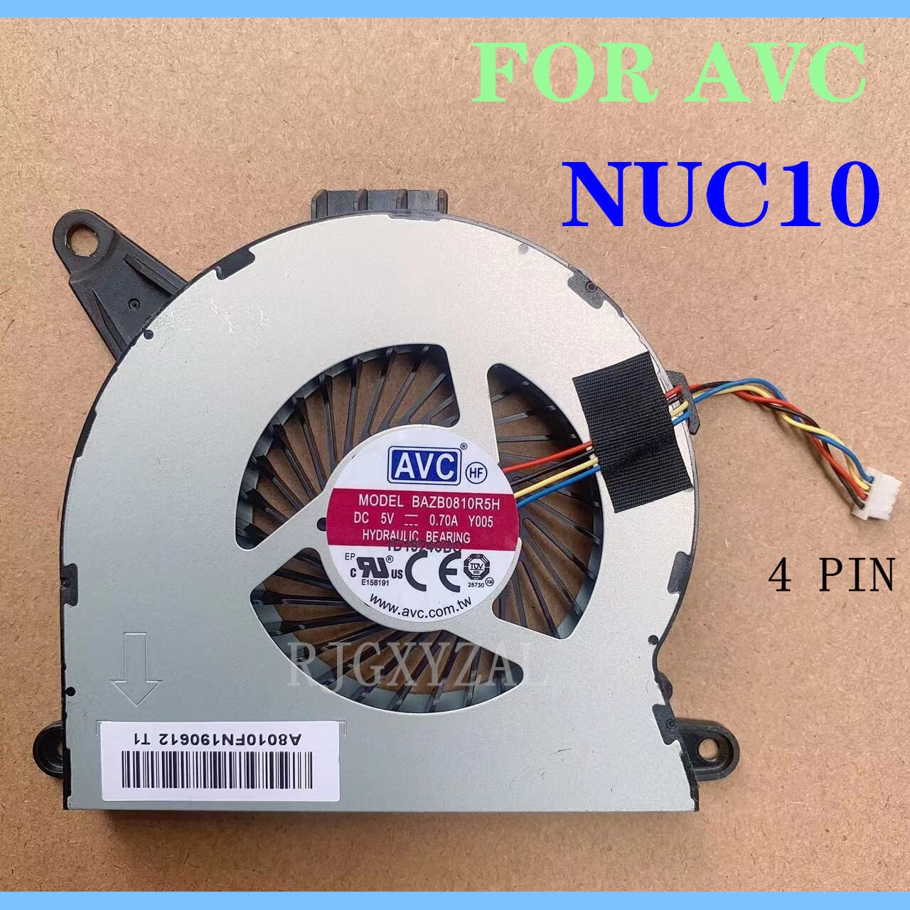 All-in-one Cooling Fan BAZB0808R5H BSC0805HA-00 DC5V D08008FN200330 for Intel NUC8i7BEH I3 I5 I7 NUC8 NUC10 Computer fans 4Pin: NUC10 fan for AVC