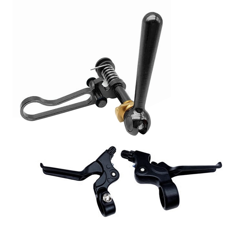 Titanium Axle Bike Seatpost Clamp With Bicycle Brake Levers V Brake For Brompton Foldable Bicycle Caliper