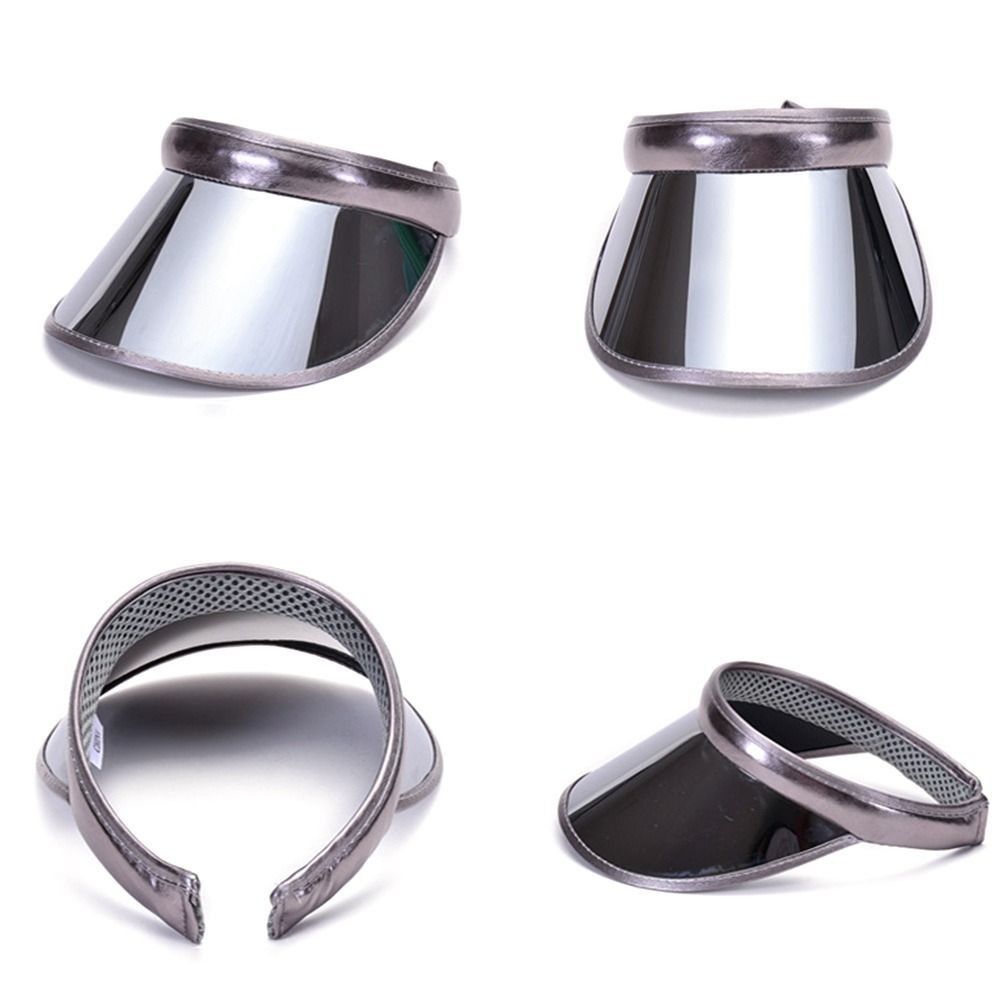 Pvc sommerbaseballhatt gjennomsiktig plast sportsvisirer dame menn anti-uv solhette utendørs solskjermhatt