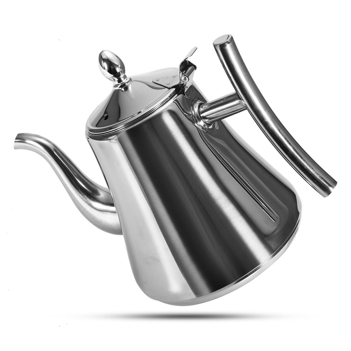 1.8L Stainless Steel Water Kettle TeaPot Thicker With Filter Baskets Hotel Tea Pot Coffee Pot Induction Cooker Tea Kettle