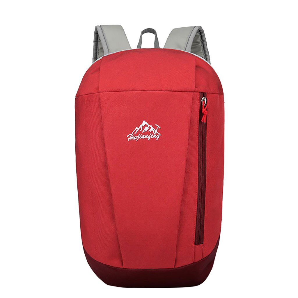 20 # 学校バッグ男性と女性のスポーツ屋外旅行バッグファッションバックパック登山バッグ mochila feminina: Red