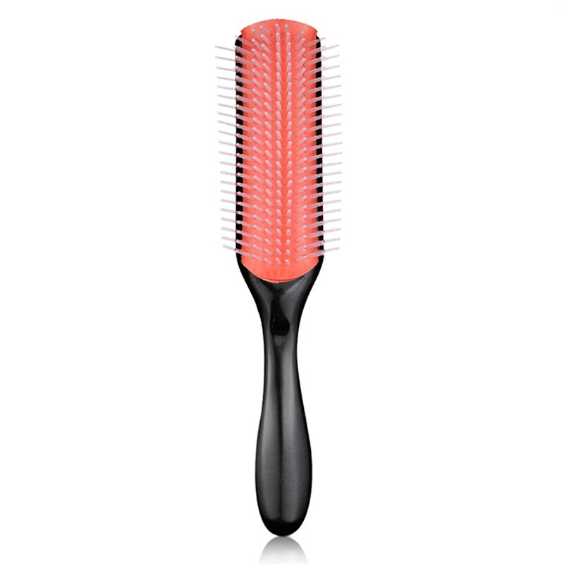 Hair Comb 9-Row Detangling Hair Brush Rat Tail Comb Styling Hairbrush Straight Curly Wet Hair Scalp Massage Brush Women: 9-Rows Comb