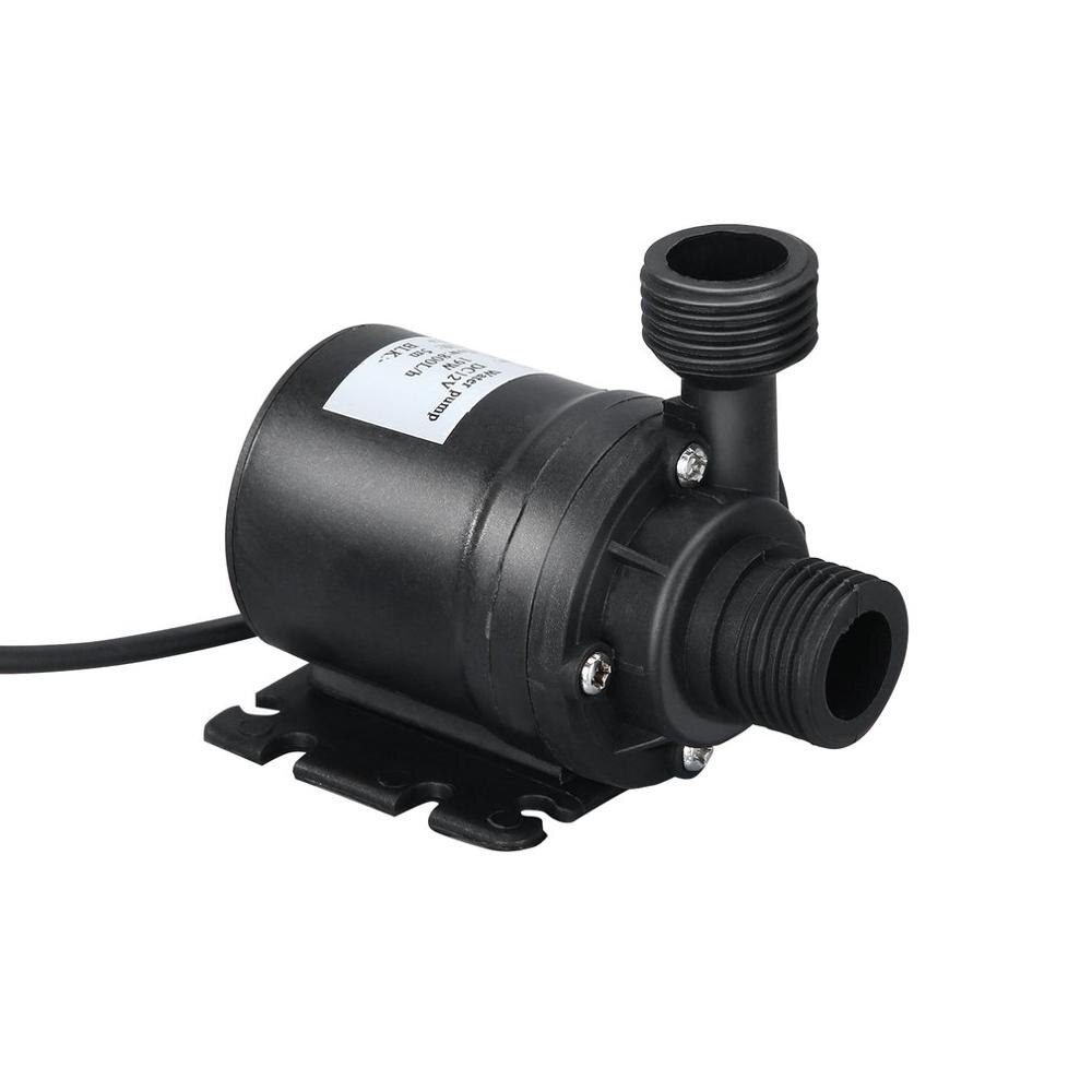 Multifunction Threaded Water Pump Ultra Quiet Mini DC 12V Lift 5M 800L/H Brushless Motor Submersible Water Pump
