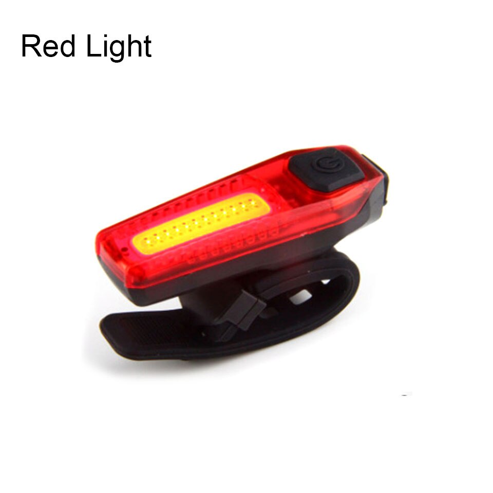 USB Fiets Achterlicht - 066 LED Rood Licht in Kleurendoos, 2 Pack