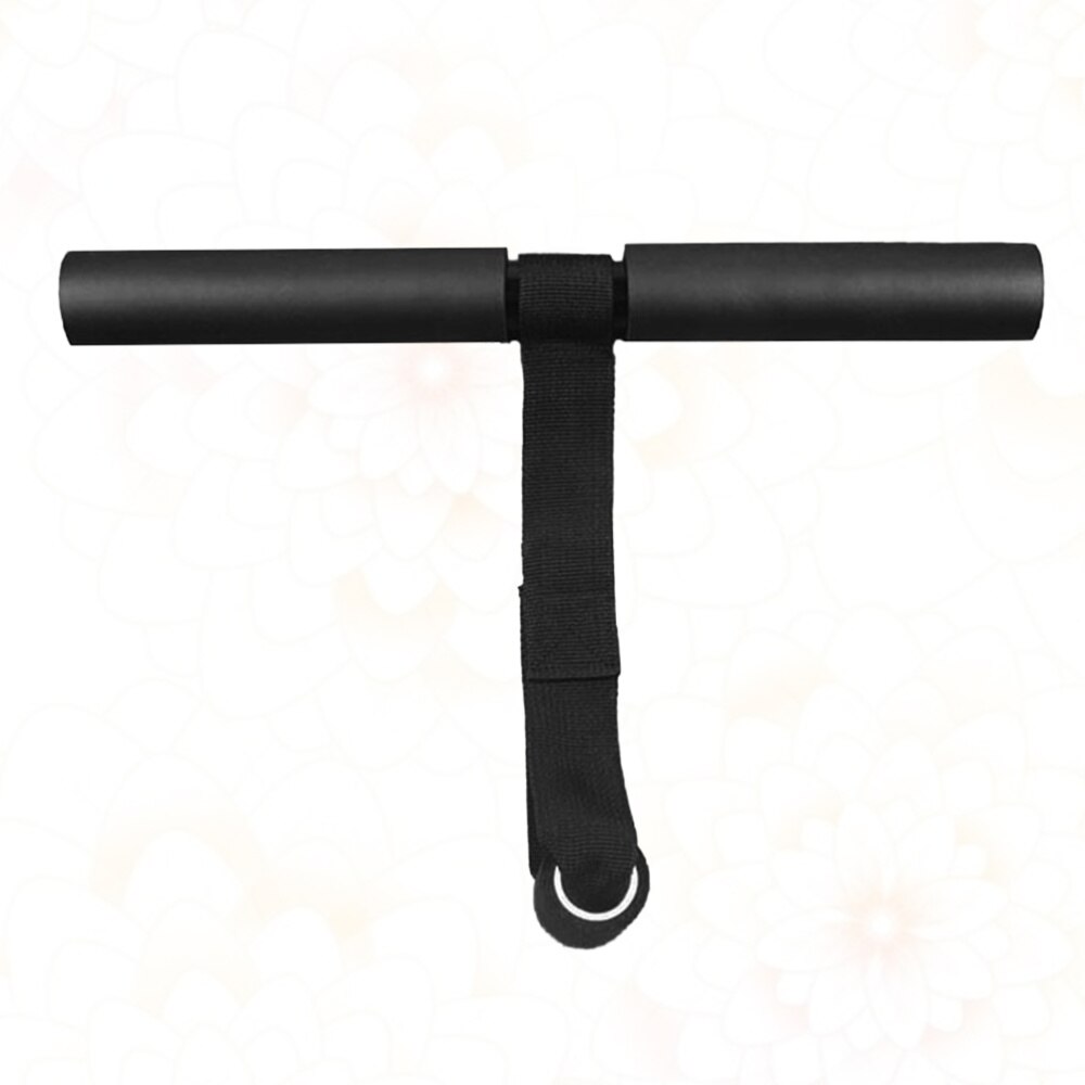 Huishoudelijke Fitnessapparatuur Sit-Up Assist Eenvoudige T Vorm Riem Bar Sit-Up Assist Apparaat Sit-Up abdominale Trainer (Zwart)