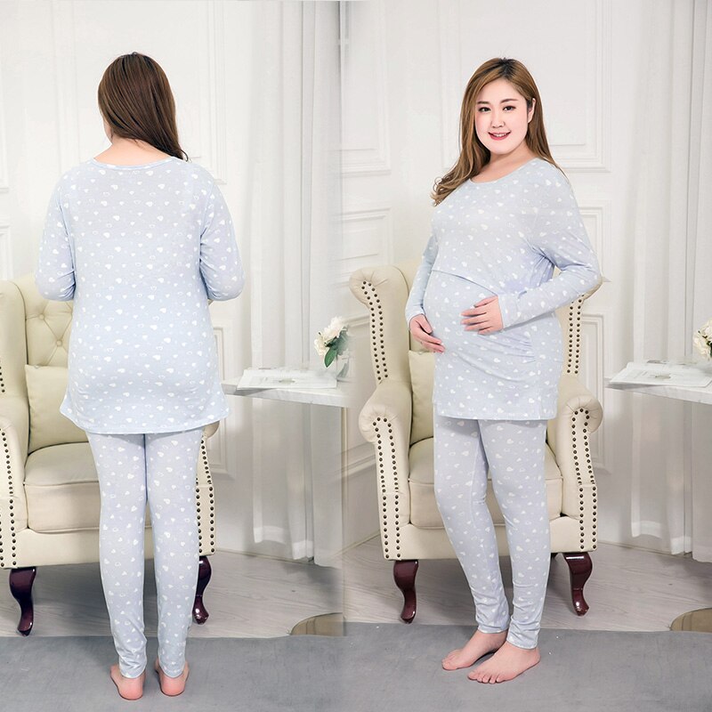 Nursing pajamas for pregnant women