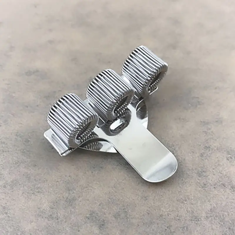 Stainless Steel Pen Holder Single/Double/Triple Hole Metal Spring Pen Holder With Pocket Clip for Home Office pluma titulares