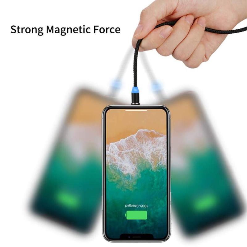 Magnetyczny kabel ładowarki dla androida/iPhone/type-c szybkie ładowanie dla Xiaomi inteligentny kabel danych akcesoria do telefonów komórkowych TXTB1