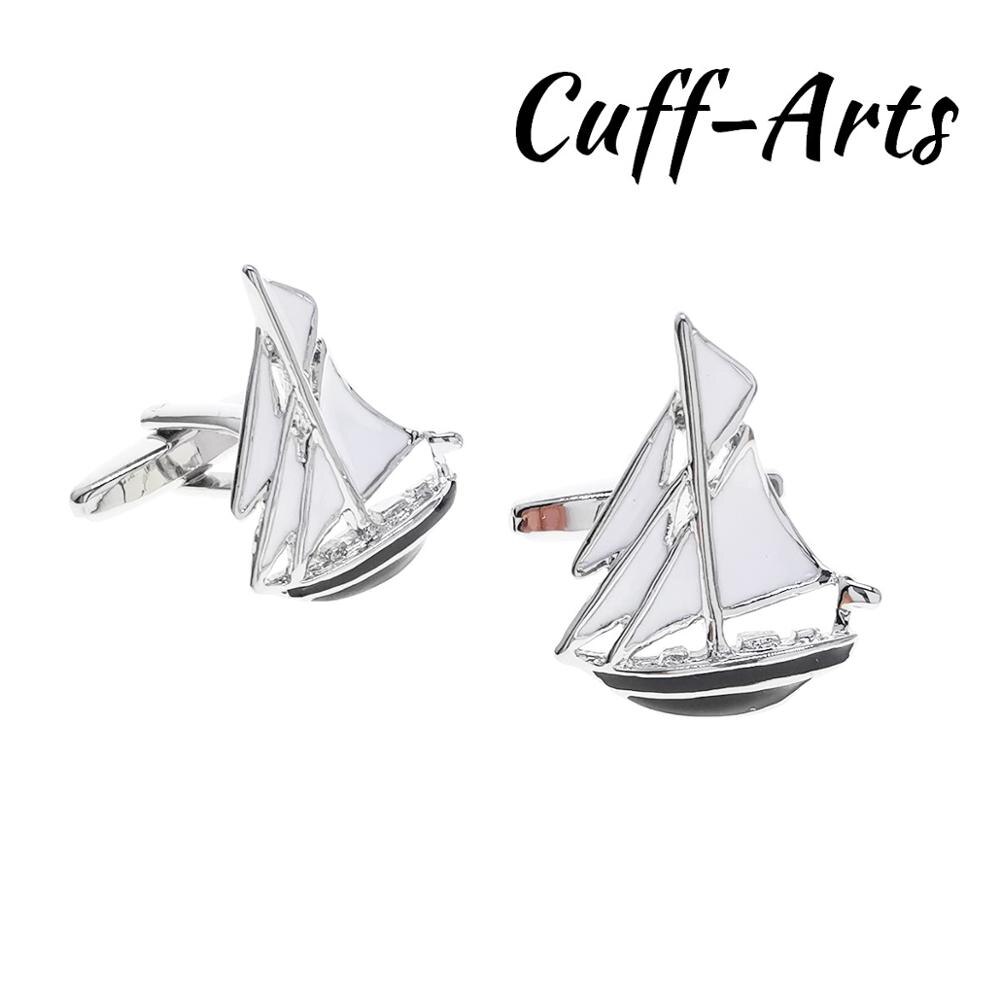 Neue Und Segeln Schiff Manschettenknöpfe Stil für Männer Zubehör durch Cuffarts C10635