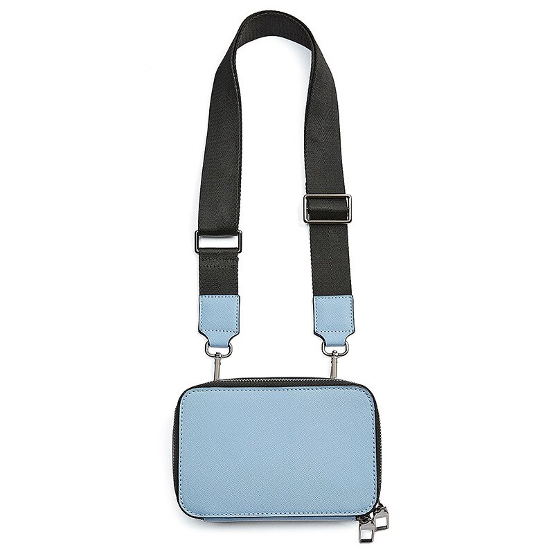 Za Mode Mannen Tas Rechthoekige Doos Envelop Tas Toevallige Multi-Functionele Multi-color Eenvoud Cross-Body Bag: blue