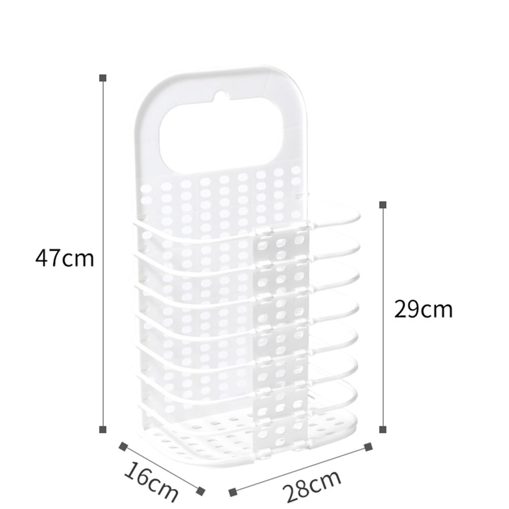 Dirty Clothes Basket Household Toy Storage Container Clothes Storage Buckets Foldable Wall Hanging Toilet Dirty Clothes Holders: Light Grey