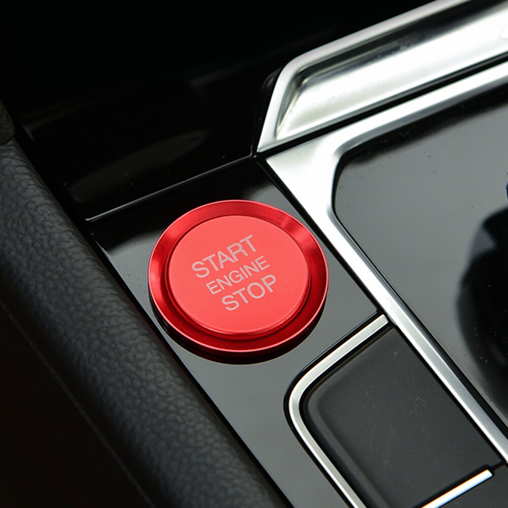 Car Engine Start Stop Button Ring Ignition Cover Trim For Golf 7 MK7 VII R Tiguan CC Arteon Passat B8 T-roc: Red