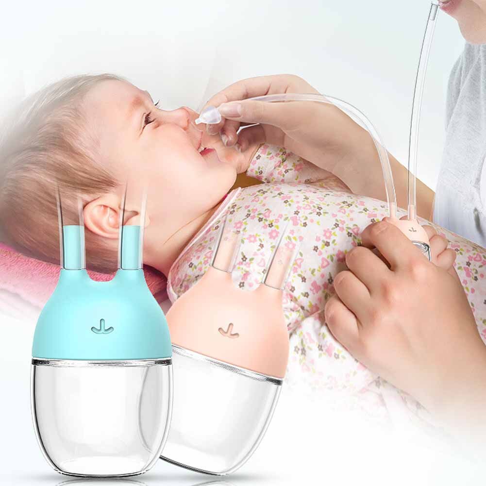 Baby Nasal Aspirator Suction Device For Newborn Children Cleaning Snot Feces Suction Nasal Congestion Cleaner PC Cup Removable